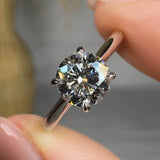 "Varen" 1.01 Carat Round Cut Lab Grown Solitaire Diamond Engagement Ring HLR391