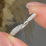 "Vel" 0.1 Carat Lab Grown Natural Diamond Half Eternity Ring HR1918 HEERA DIAMONDS