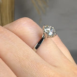 "Velan" 1.08 Carat Round Cut Lab Grown Solitaire Diamond Engagement Ring HLR482