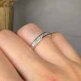 "Veloria" 0.53 Carat Princess Cut Natural Diamond Half Eternity Ring MDR3849