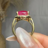 "Velqira" Ruby 11.12 Carat Oval Cut Lab Grown Diamond Engagement Ring HLR10 HEERA DIAMONDS