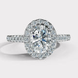 "Veronica" 1.75 Carat Oval Cut Diamond Matching Bridal Set Engagement Ring HEERA DIAMONDS