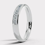 Vertical Baguette Diamond Channel Set Eternity Band Wedding Ring CVBG