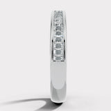 Vertical Baguette Diamond Channel Set Eternity Band Wedding Ring CVBG
