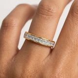 Vertical Baguette Diamond Channel Set Eternity Band Wedding Ring CVBG