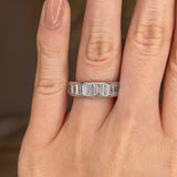 Vertical Baguette Diamond Channel Set Eternity Band Wedding Ring - HEERA DIAMONDS