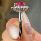 "Vexa" Ruby 1.2 Carat Pear Cut Diamond Engagement Ring HR1265 HEERA DIAMONDS
