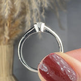 "Veyra" 0.27 Carat Round Cut Natural Diamond Solitaire Engagement Ring MDR4149