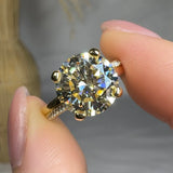 "Vezara" 3.65 Carat Round Cut Natural Diamond Shoulder Engagement Ring RAM1259R HEERA DIAMONDS