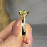 "Vezara" 3.65 Carat Round Cut Natural Diamond Shoulder Engagement Ring RAM1259R HEERA DIAMONDS