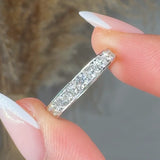 "Viresta" 0.63 Carat Round Cut Natural Diamond Half Eternity Ring MDR3952