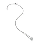 White Topaz Solitaire Necklace Hot Diamonds