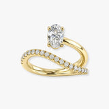 "Windsor" 1.51 Carat Oval Cut Diamond Shoulder Matching Set Engagement Ring DSOC13