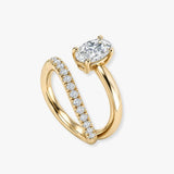 "Windsor" 1.51 Carat Oval Cut Diamond Shoulder Matching Set Engagement Ring DSOC13