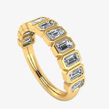 "Zaria" 0.85 Carat Diamond Half Eternity Ring ET102