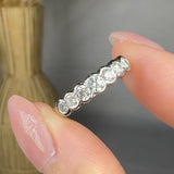 "Zenvea" 0.57 Carat Round Cut Natural Diamond Half Eternity Ring MDR4550