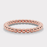 "Zev" Minimalist Beads Contemporary Eternity Ring ET79