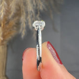 "Ziven" 0.66 Carat Asscher Cut Natural Diamond Solitaire Engagement Ring MDC762