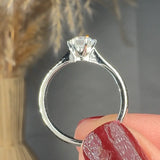 "Zorella" 0.55 Carat Round Cut Natural Diamond Solitaire Engagement Ring MDC991