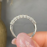 "Zorenix" 0.56 Carat Round Cut Natural Diamond Half Eternity Rings MDR4528 HEERA DIAMONDS