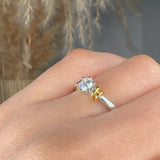 "Zoria" 0.27 Carat Round Cut Natural Diamond Solitaire Engagement Ring MDR2775