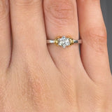 "Zoria" 0.27 Carat Round Cut Natural Diamond Solitaire Engagement Ring MDR2775