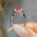 "Zorin" Ruby 3.3 Carat Pear Cut Lab Grown Diamond Engagement Ring HR895 HEERA DIAMONDS
