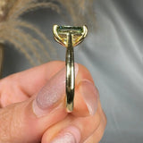 "Zyn" Green 2.04 Carat Radiant Cut Lab Grown Diamond Engagement Ring HM2206 HEERA DIAMONDS