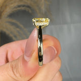 "Zyveris" Yellow 1.06 Carat Pear Cut Solitaire Lab Grown Diamond Engagement Ring HLR443 HEERA DIAMONDS