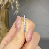 "Zyvex" 0.96 Carat Round Cut Natural Diamond Full Eternity Ring MDR4517