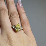 "Celestia" 2 Carat Pear Cut Lab Grown Diamond Engagement Ring SPS02