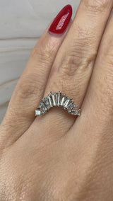 "Enchanted" Emerald Cut 1.5 Carat Eternity Ring 18kt Yellow Gold