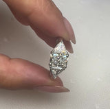 "Nor" Radiant Cut 1 Carat Trilogy Platinum Engagement Ring