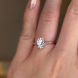 "Irie" 1 Carat Solitaire Oval Cut Diamond Engagement Ring SSOC04