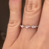 Dainty Sparkling Five Marquise 0.25 Carat Diamond Wedding Band PMQ200