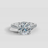 "Jasiri" 1 carat Round Brilliant Cut Diamond Micro Set Diamond Engagement Ring DSRB95