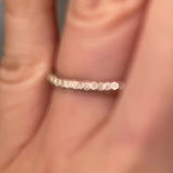 "Aspen" Minimalist Twisted Rope Contemporary Eternity Ring ET72