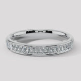 Vertical Baguette Diamond Channel Set Eternity Band Wedding Ring CVBG