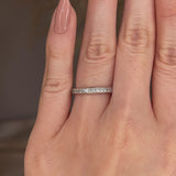 Princess Cut Diamond Channel Set Eternity Band Wedding Ring CPC
