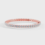 Round Brilliant Diamond 4 Prong Tennis Bracelet BRT1D