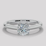 "Quinn" 1 Carat Solitaire Round Brilliant Cut Diamond Engagement Ring SSRB29