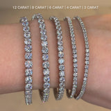 Round Brilliant Diamond 4 Prong Tennis Bracelet BRT1D