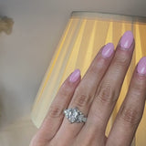 "Grandeur" Marquise Cut 3 Carat Diamond Shoulder Platinum Engagement Ring