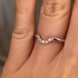 "Lilah" Dainty 0.10ct Diamond Shaped Eternity Band ET19