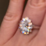 "Zivra" 1 Carat Star Shape Halo Pear Cut Diamond Engagement Ring HAPS05