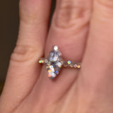 "Zora" 1 Carat Marquise Cut Diamond Grain Set Diamond Engagement Ring DSMC03