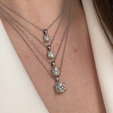 Round Brilliant Cut Solitaire Diamond Pendant With 18 Inches Chain PCC4B