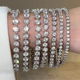 Round Brilliant Diamond 3 Prong Bracelet BRT2D