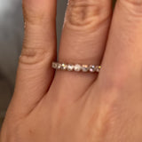 "Anja" Mini Bubbles Round Pattern 0.20ct Diamond Half Eternity Ring ET77
