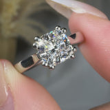 "Nyxen" 1.21 Carat Round Cut Solitaire Lab Grown Diamond Engagement Ring HLR558